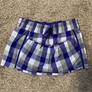 Lululemon plaid skirt